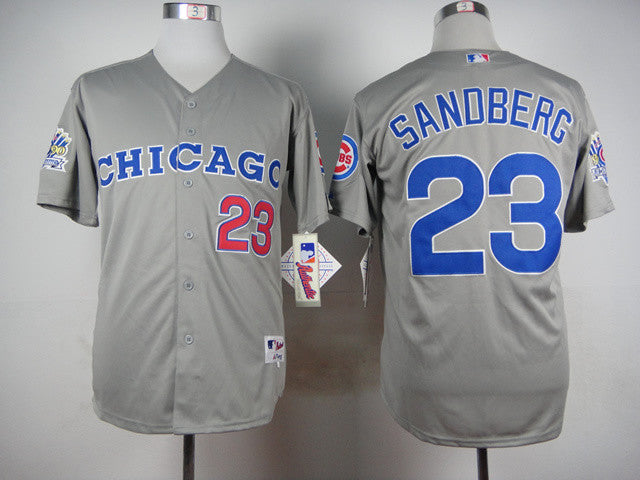 Sandberg Chicago Cubs grey Throwback jersey