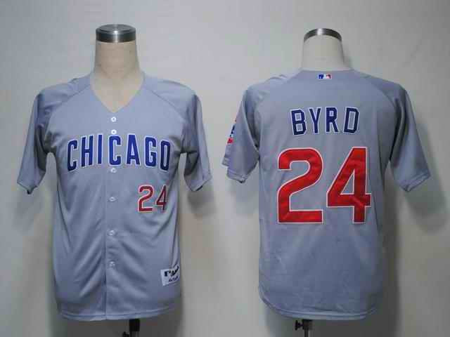 Byrd Chicago Cubs grey jersey