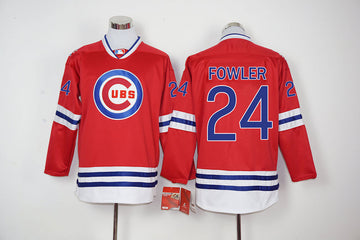 Dexter Fowler Chicago Cubs red jersey