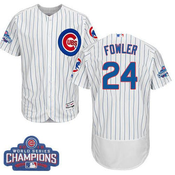 Dexter Fowler Chicago Cubs white Authentic jersey