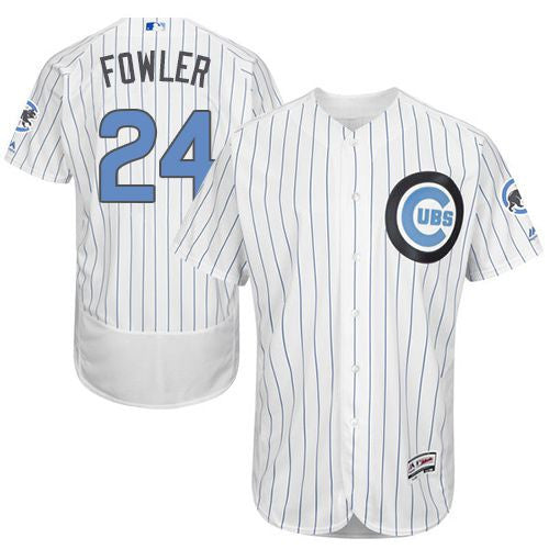 Dexter Fowler Chicago Cubs white Authentic jersey