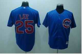 Derrek Lee Chicago Cubs blue jersey