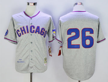 Billy Williams Chicago Cubs grey Throwback jersey
