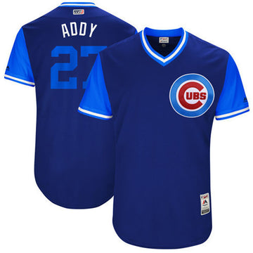 Addison Russell Addy Majestic Chicago Cubs royal jersey