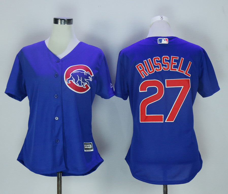 Addison Russell Chicago Cubs blue jersey