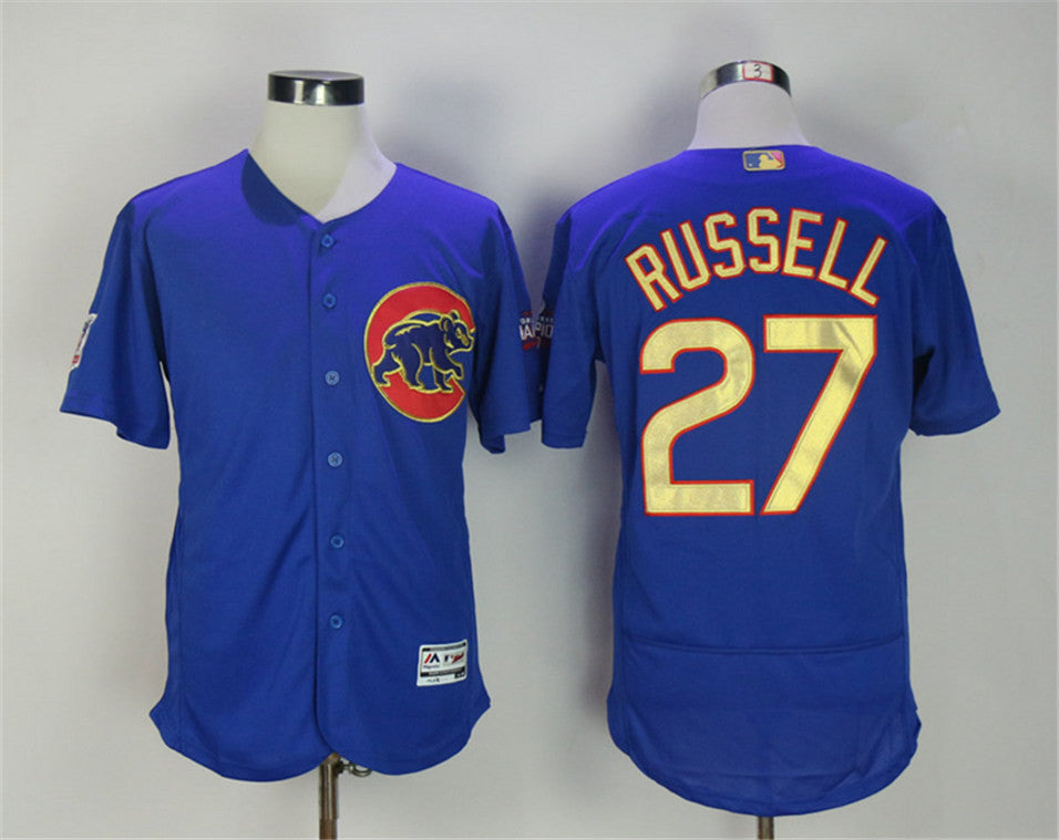 Addison Russell Chicago Cubs blue jersey