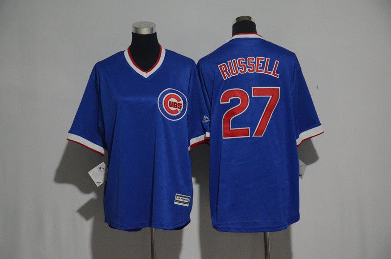 Addison Russell Chicago Cubs blue jersey