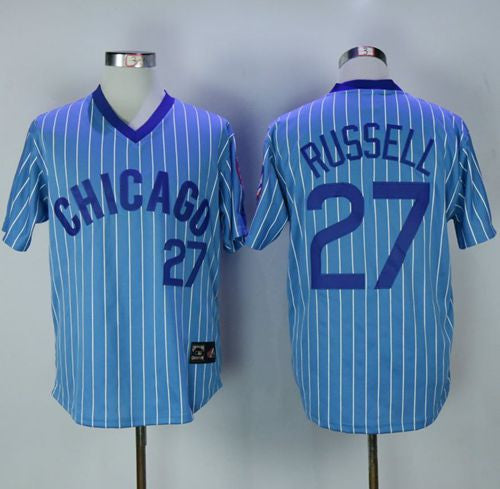 Addison Russell Chicago Cubs blue Throwback jersey