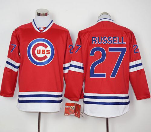 Addison Russell Chicago Cubs red jersey