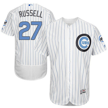 Addison Russell Chicago Cubs white jersey