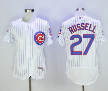 Addison Russell Chicago Cubs white jersey