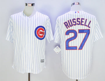 Addison Russell Chicago Cubs white jersey
