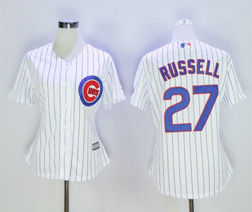 Addison Russell Chicago Cubs white jersey