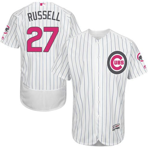 Addison Russell Chicago Cubs white Authentic jersey