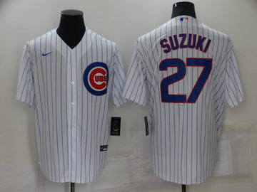 Seiya Suzuki Chicago Cubs white jersey