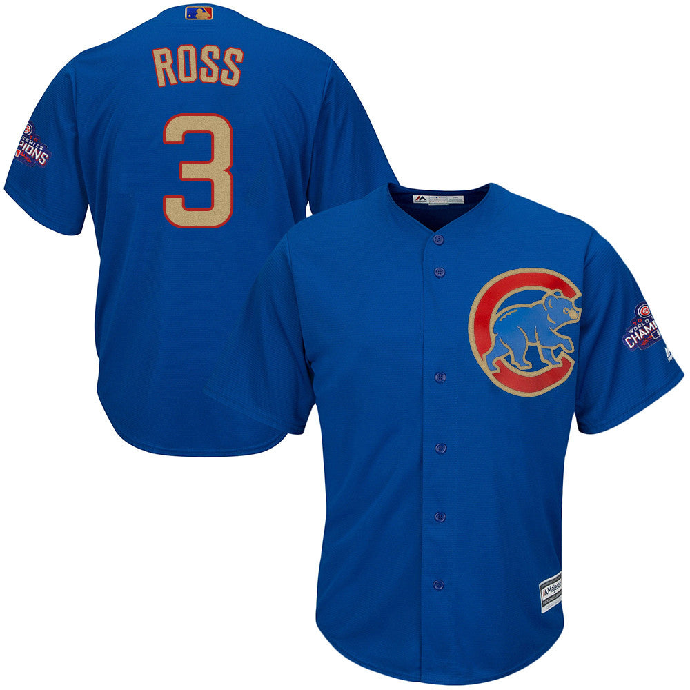 David Ross Chicago Cubs blue jersey