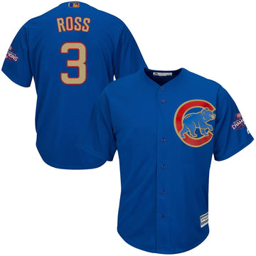 David Ross Chicago Cubs blue jersey
