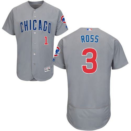 David Ross Chicago Cubs grey Authentic jersey