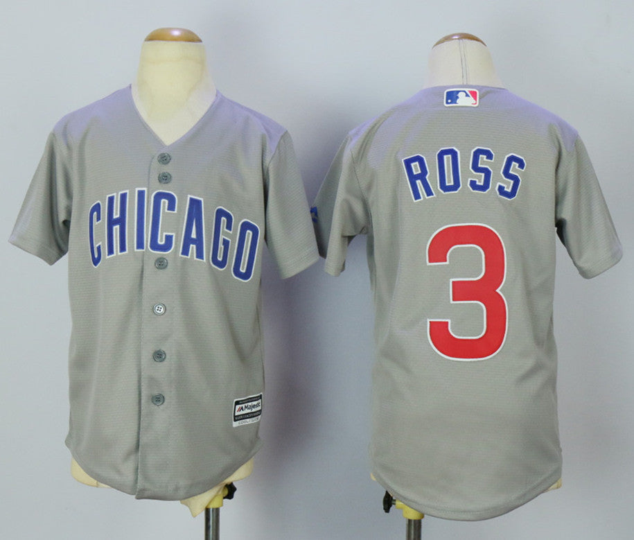 David Ross Chicago Cubs grey jersey