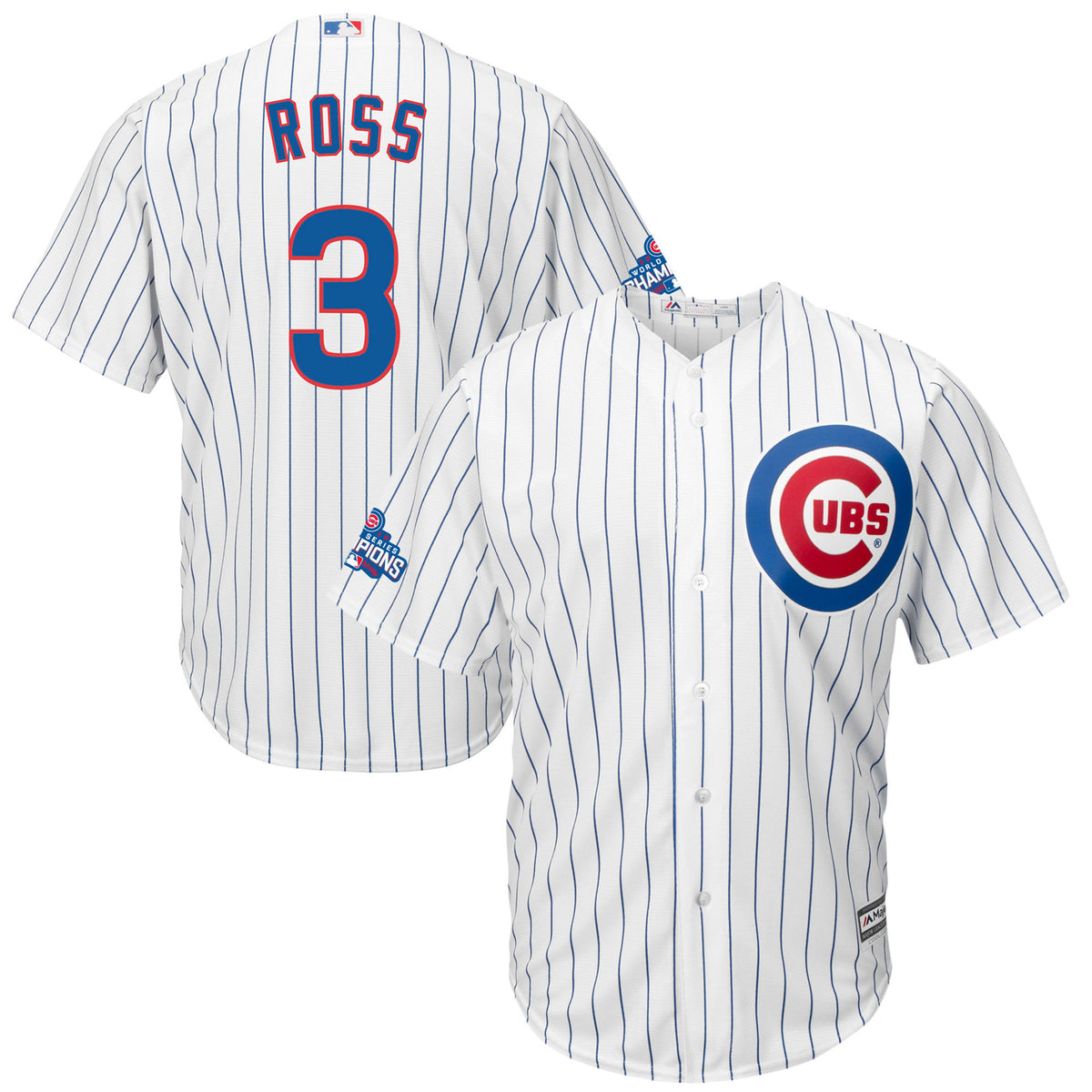 David Ross Chicago Cubs white jersey
