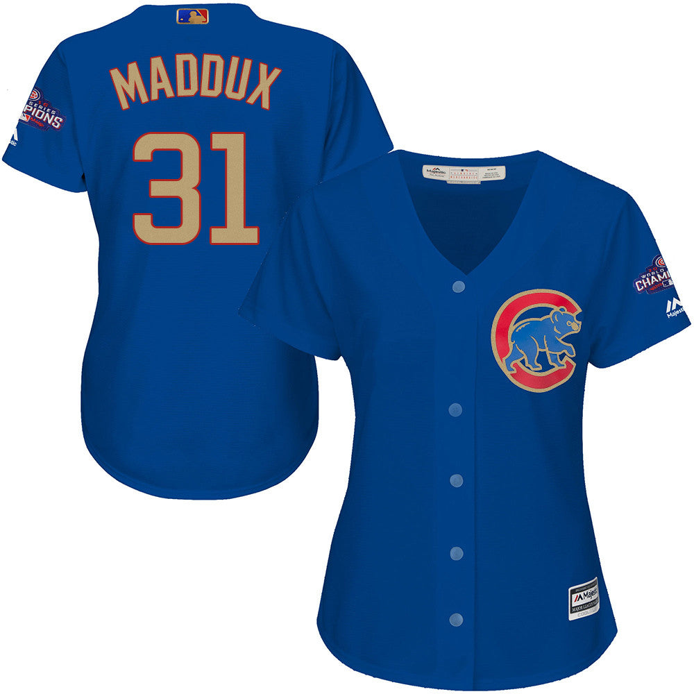 Greg Maddux Chicago Cubs blue jersey