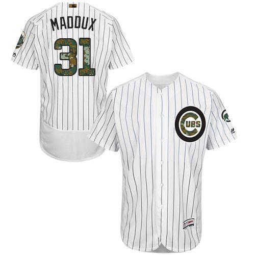 Greg Maddux Chicago Cubs white Authentic jersey
