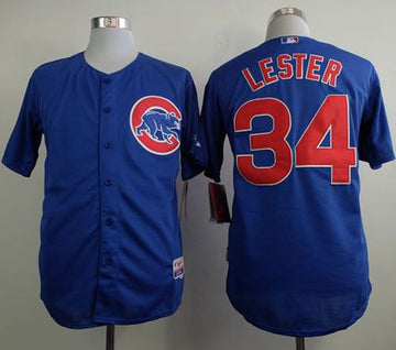Jon Lester Chicago Cubs blue jersey