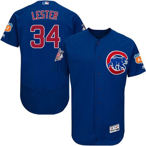 Jon Lester Chicago Cubs blue jersey