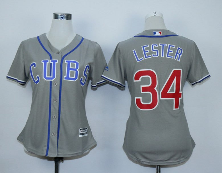 Jon Lester Chicago Cubs gray jersey