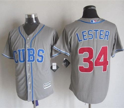 Jon Lester Chicago Cubs grey Alternate jersey