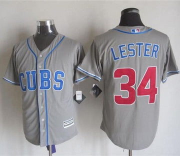 Jon Lester Chicago Cubs grey Alternate jersey