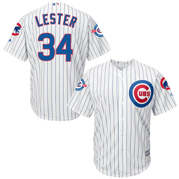 Jon Lester Chicago Cubs white jersey