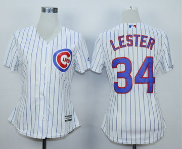 Jon Lester Chicago Cubs white jersey