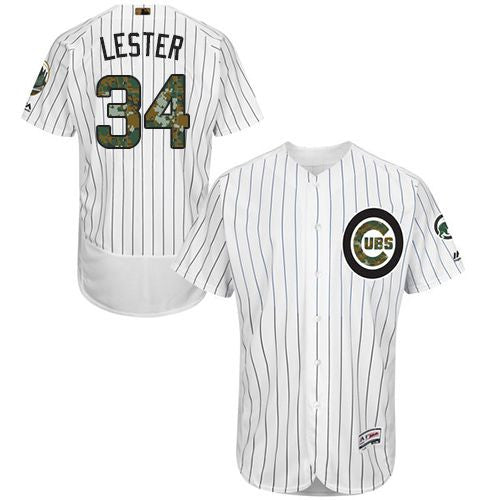 Jon Lester Chicago Cubs white Authentic jersey