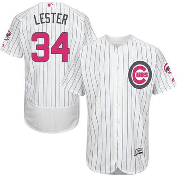 Jon Lester Chicago Cubs white Authentic jersey