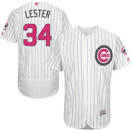Jon Lester Chicago Cubs white Authentic jersey