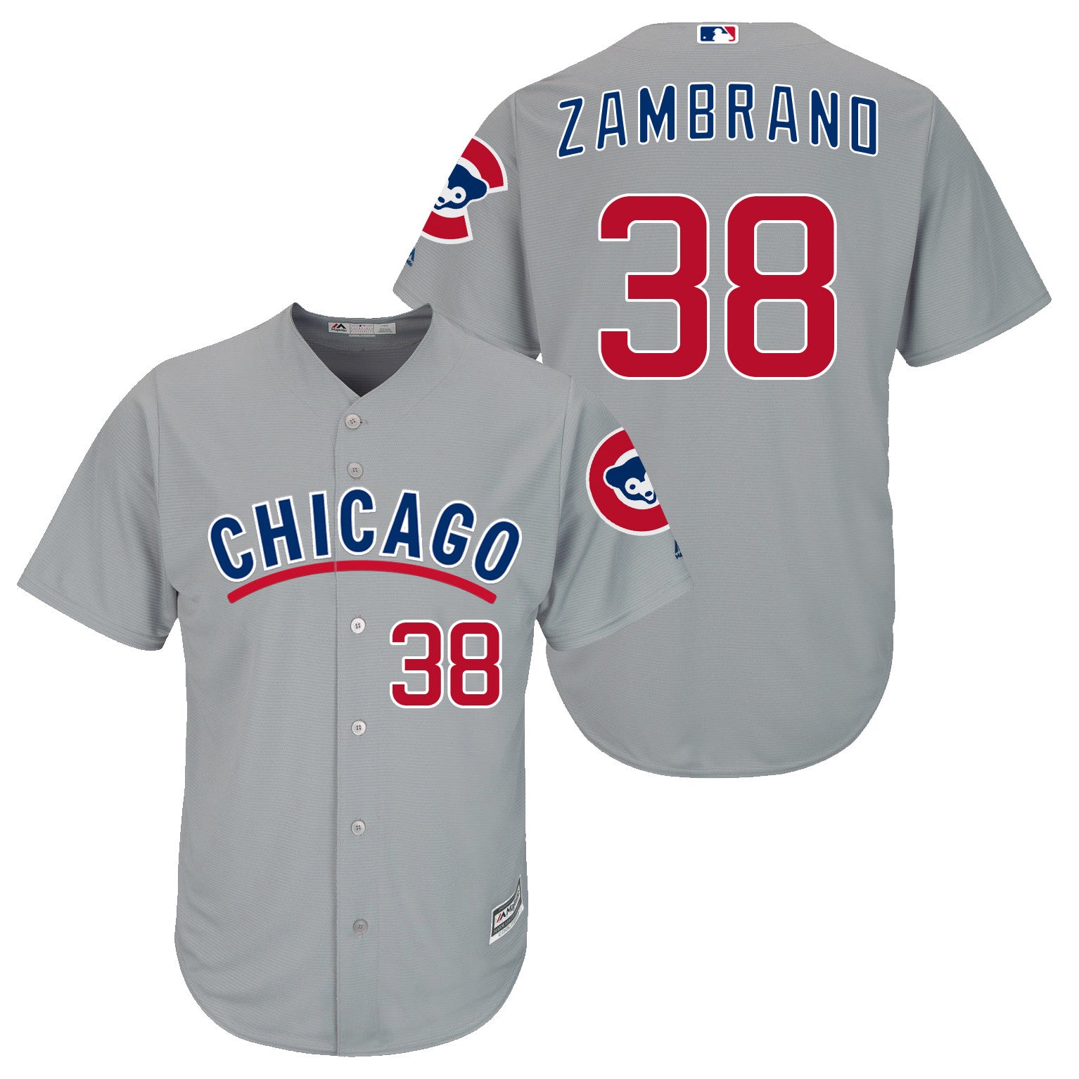Carlos Zambrano Chicago Cubs grey jersey