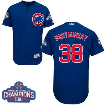 Mike Montgomery Chicago Cubs blue Authentic jersey
