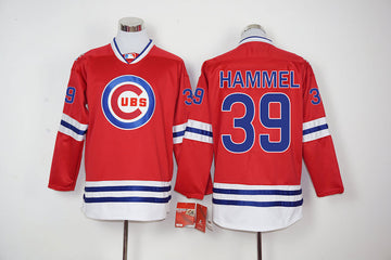 Jason Hammel Chicago Cubs red jersey