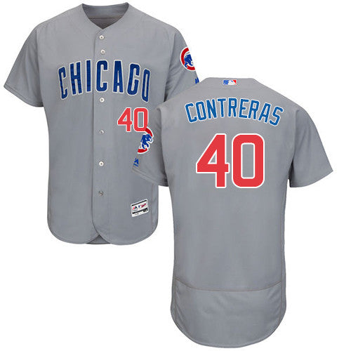 Willson Contreras Chicago Cubs gray jersey
