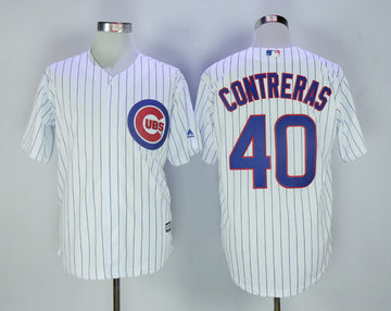 Willson Contreras Chicago Cubs white jersey