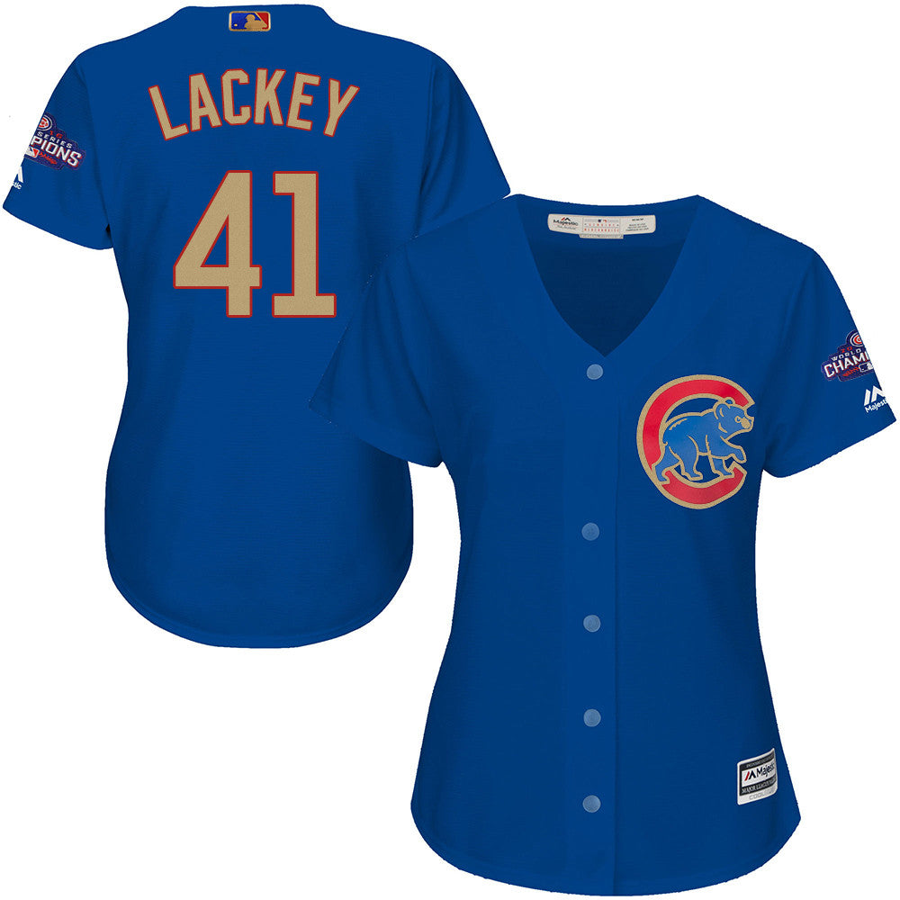 John Lackey Chicago Cubs blue jersey