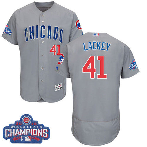 John Lackey Chicago Cubs gray jersey