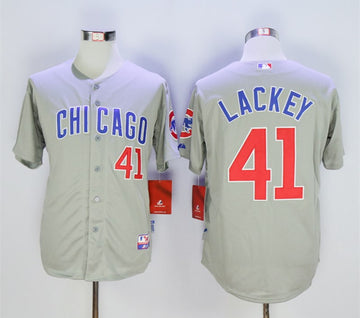 John Lackey Chicago Cubs gray jersey