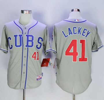 John Lackey Chicago Cubs grey Alternate jersey