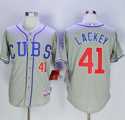 John Lackey Chicago Cubs grey Alternate jersey