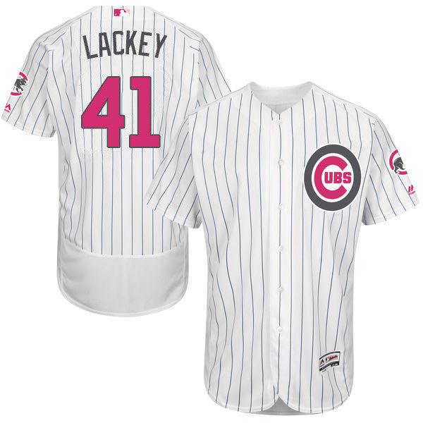 John Lackey Chicago Cubs white jersey