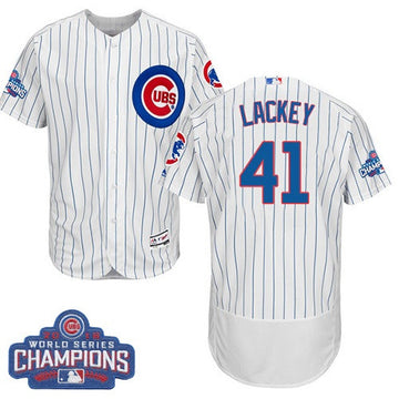 John Lackey Chicago Cubs white jersey