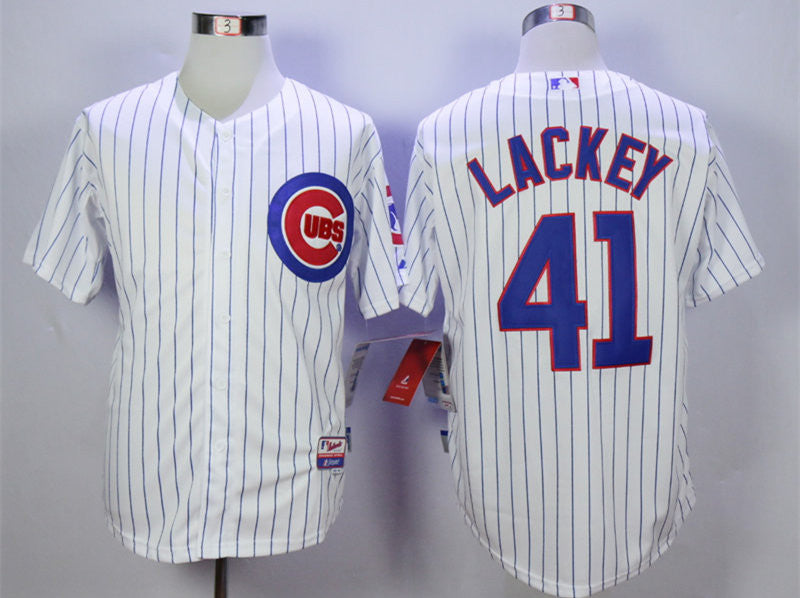 John Lackey Chicago Cubs white jersey
