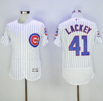 John Lackey Chicago Cubs white Authentic jersey